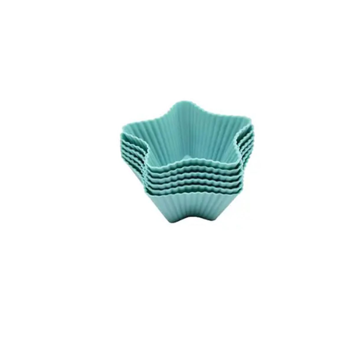 GENERICO - Set 6 Moldes Cupcakes De Silicona Colores