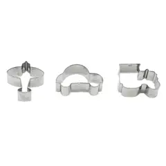 GENERICO - Molde Para Galletas Metal 3 pcs