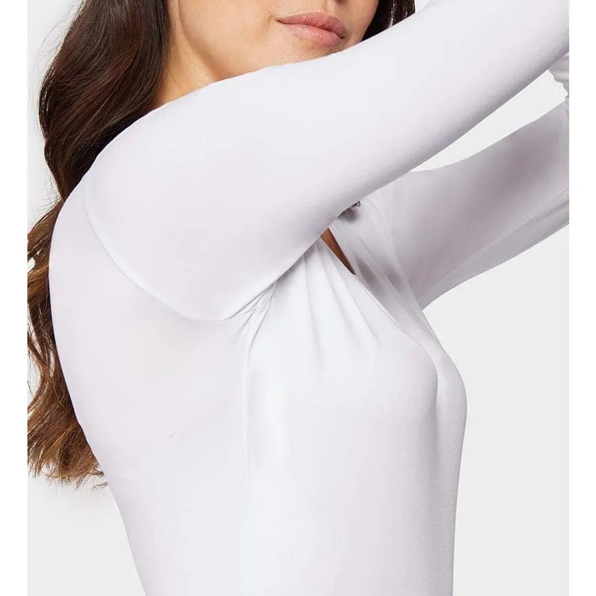EVERSO - Camiseta Bambú Mujer Manga Larga Cuello Redondo Sin Polar