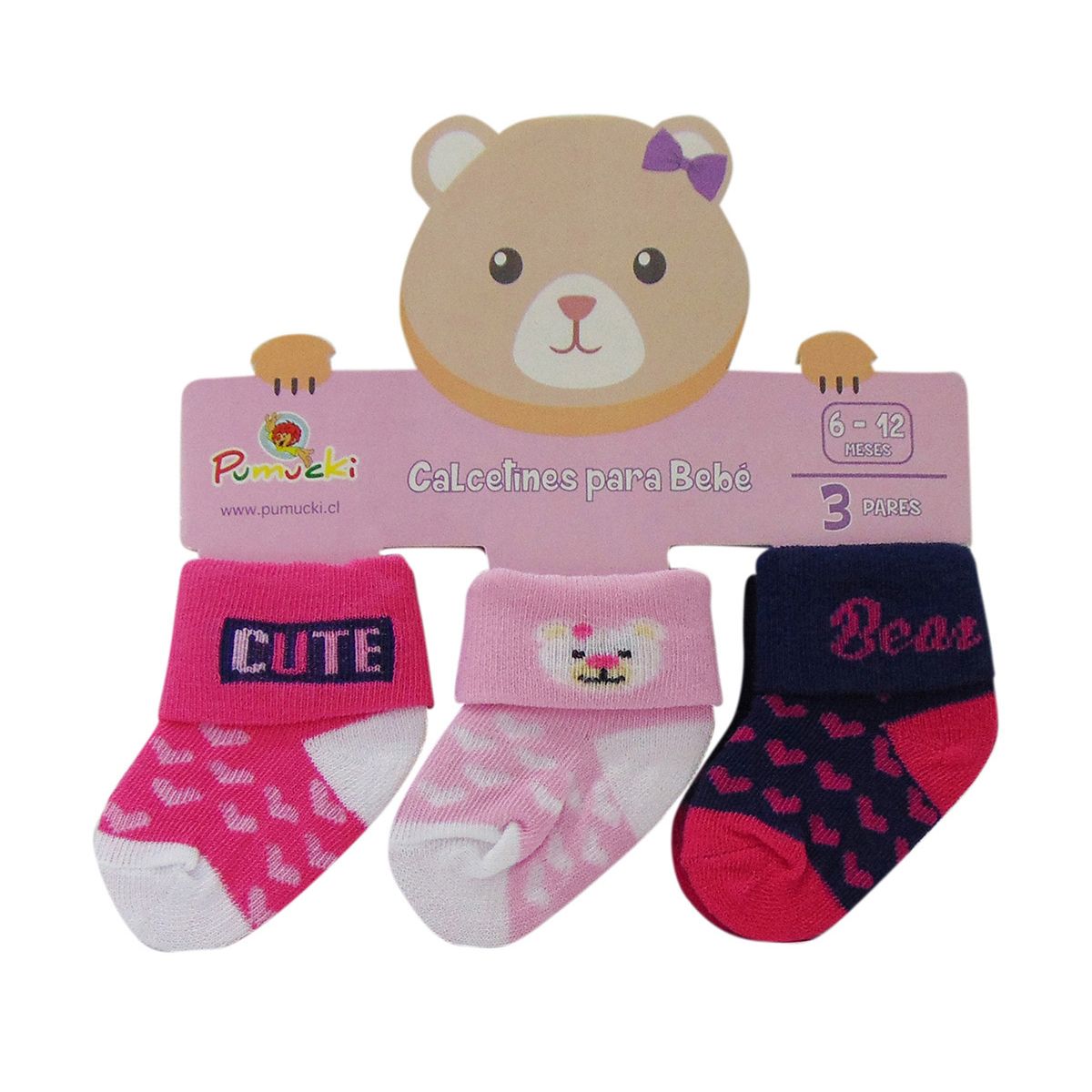 PUMUCKI - Set de Calcetines para Bebé Niña