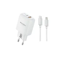 MOTOMO - CARGADOR COMPATIBLE CON IPHONE 20W DOBLE USB