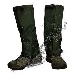 GENERICO - Polainas Trekking Impermeables con Triple Anclaje Tela Oxford