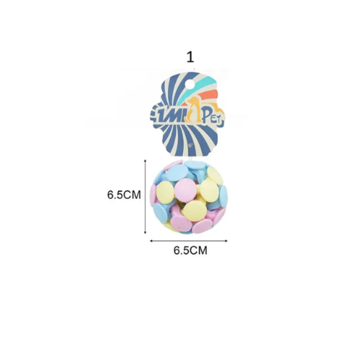GENERICO - Pelotas De juguete Para Perros Con Sonido 6.5 Cm