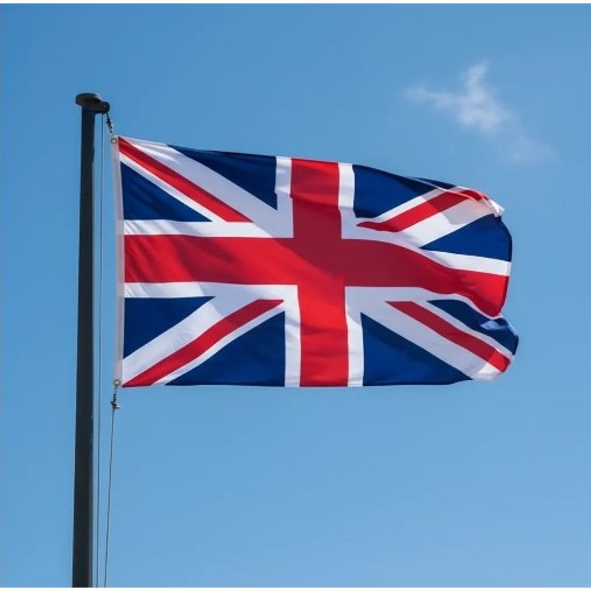 DORAL - Bandera De Inglaterra 90x60 Cm Estampada Argollas Metálicas.