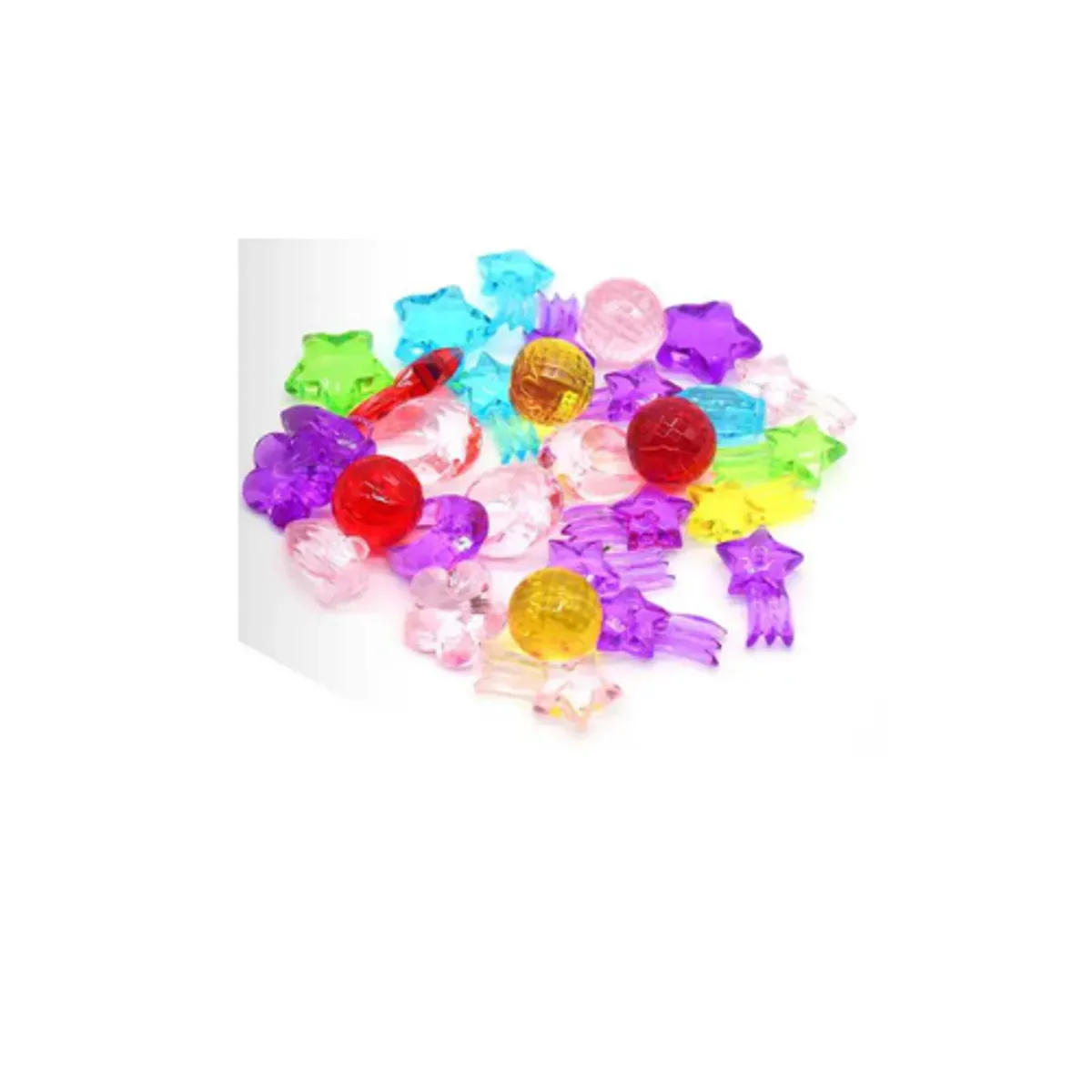 GENERICO - Gemas De Colores Acrílicas Decorativas 100g