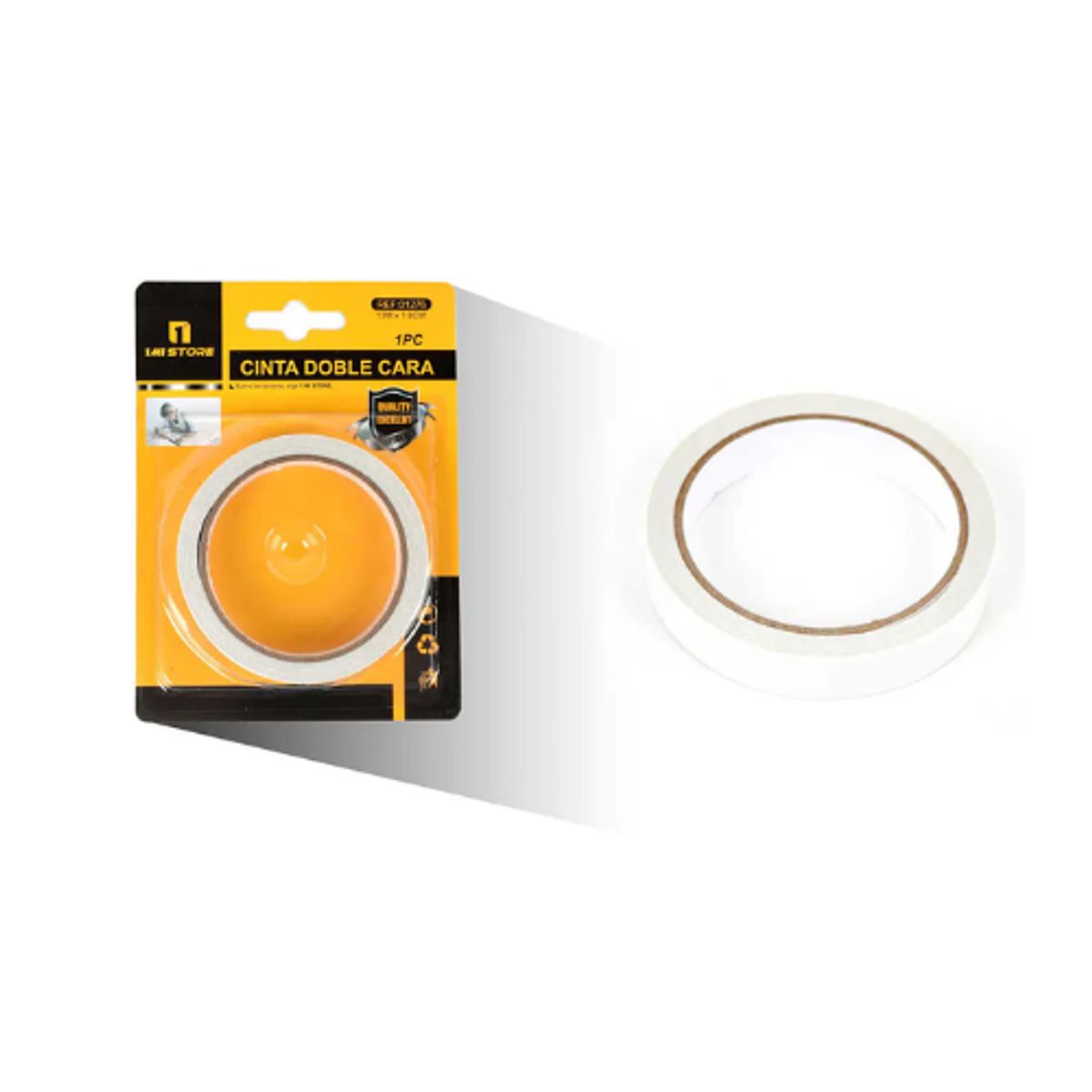 Cinta Doble Cara 1.8cm x 13m Adhesivo, marca GENERICO - Foto 2