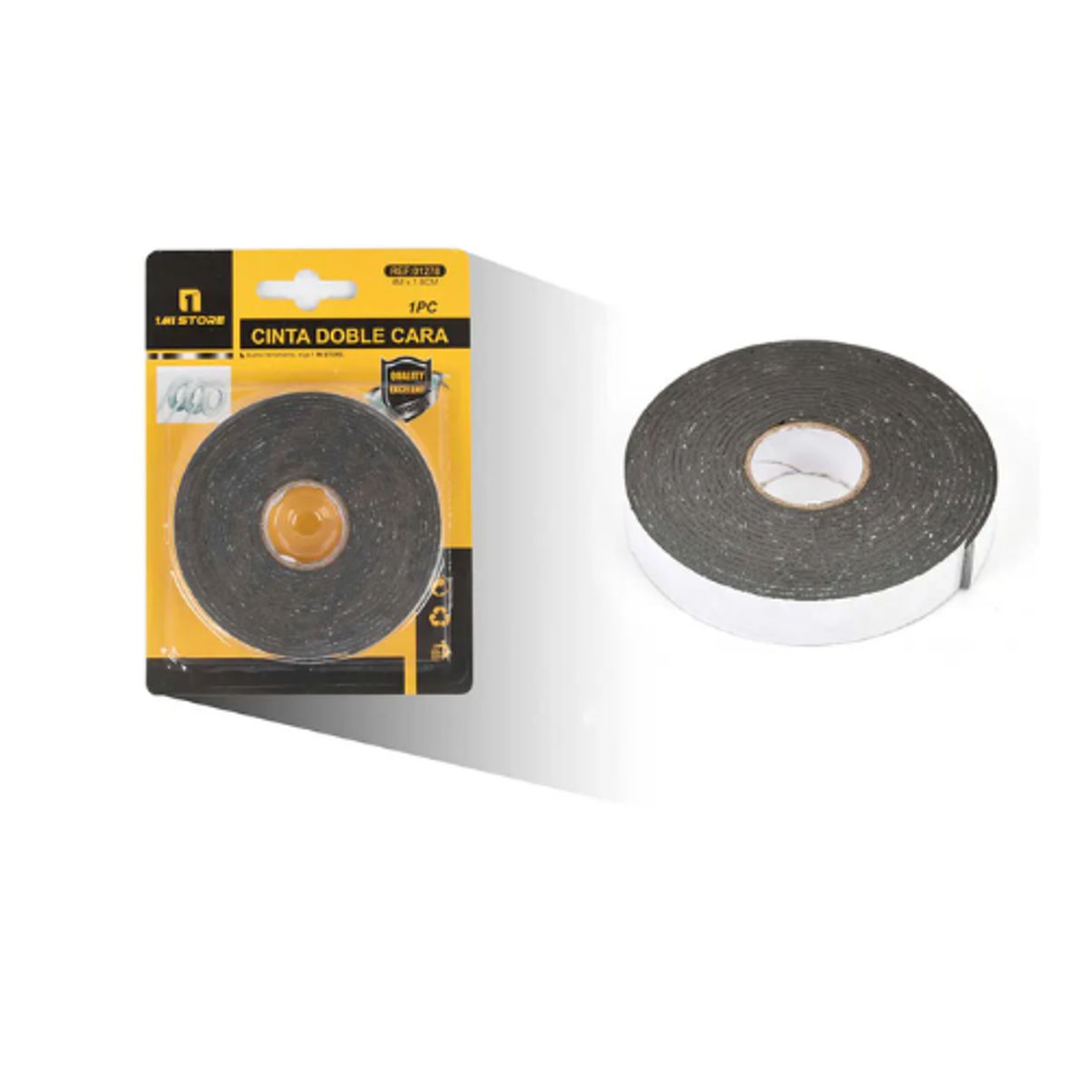 GENERICO - Cinta Doble Cara 18mm x 4m Adhesivo