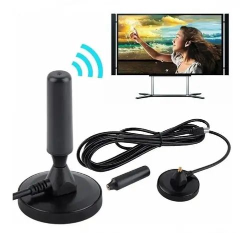 IRM Antena de tv digital hd con iman potente recepcion señal abierta canales interior exterior hogar