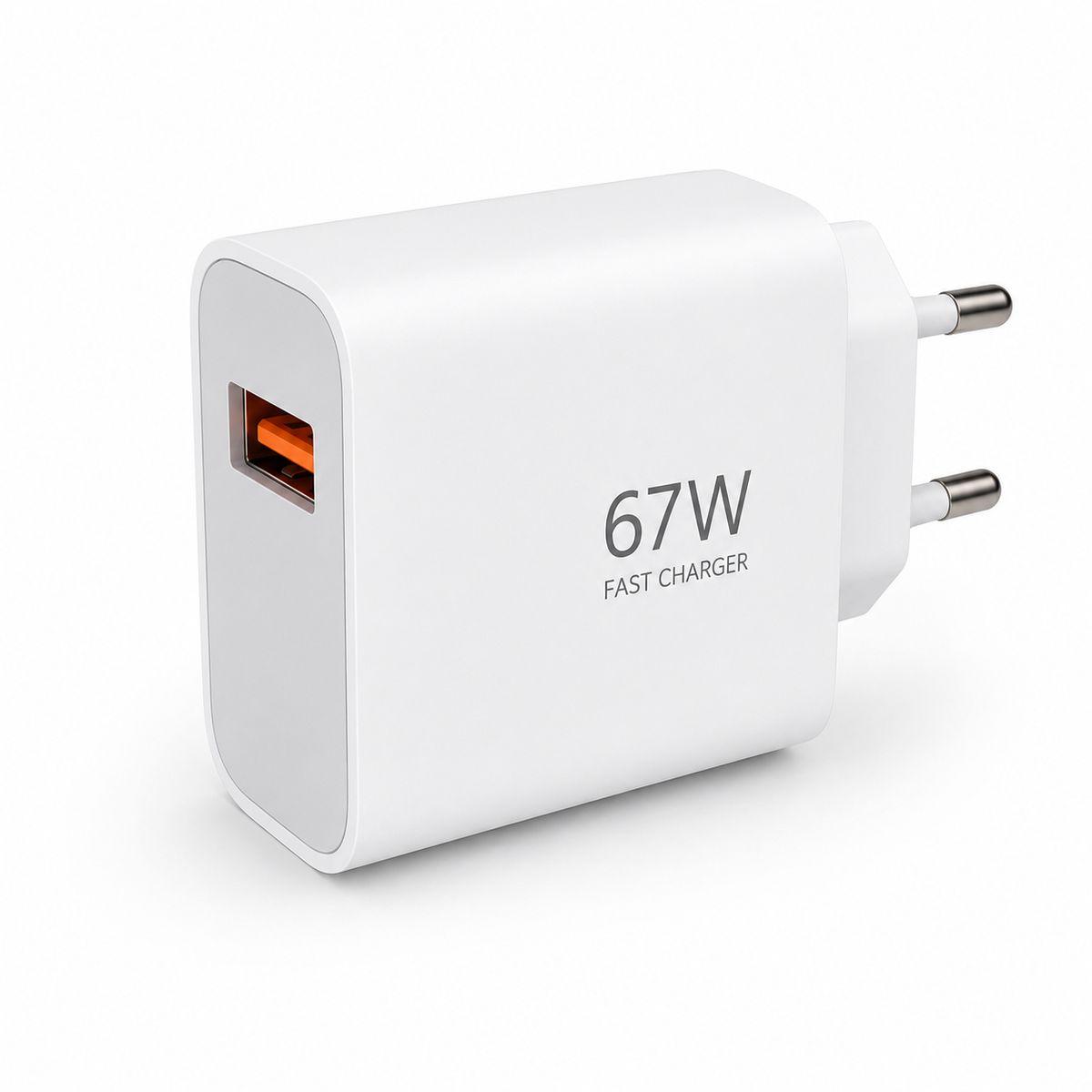 GENERICO - Cargador Rápido 67W Usb-C Con Cable Carga Tipo C Blanco