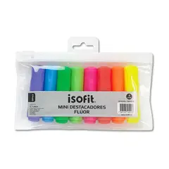 ISOFIT - Set 8 Mini Destacadores Flúor