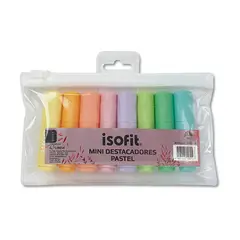 ISOFIT - Set 8 Mini Destacadores Pasteles