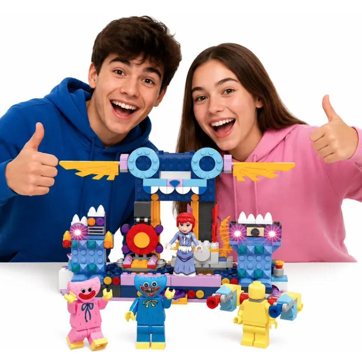 GENERICO - Set Bloques Armar Poppy Playtime Player Huggy Kissy 372 Pcs