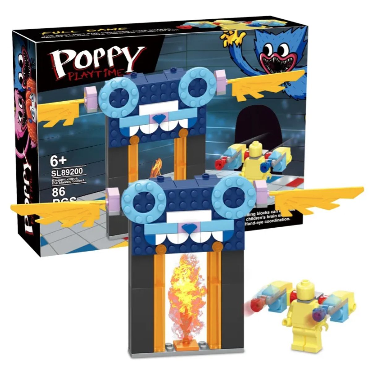 GENERICO - Set Bloques Armar Poppy Playtime Player Huggy Kissy 372 Pcs