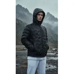 BLUE MOUNTAIN - Parka Insulada Hombre Impermeable Premium
