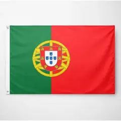 DORAL - Bandera De Portugal 90x60 Cm Estampada Ojales Metálicos.