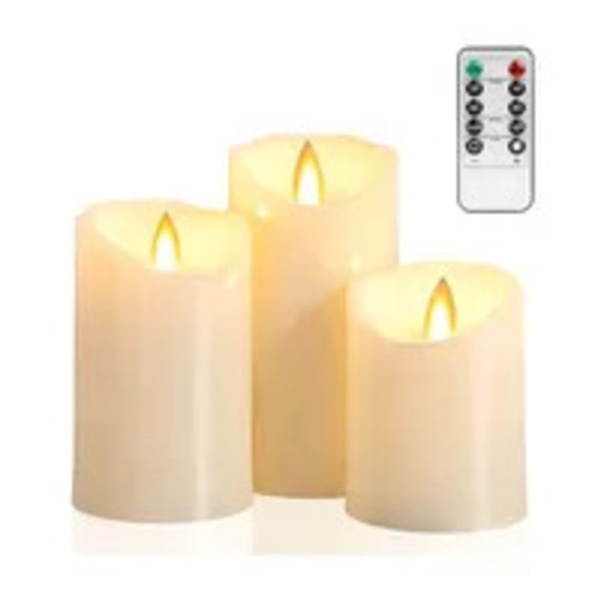 MOVI - Set 3 Velas Led Decorativas con Control Remoto