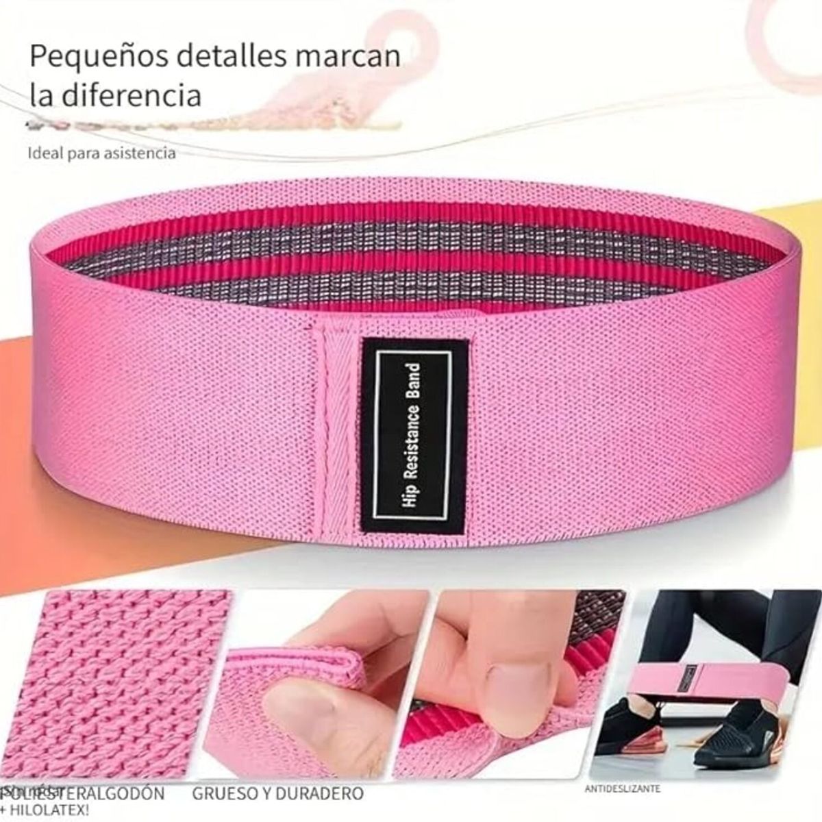 MOVI - Set 3 bandas de resistencia para glúteos y piernas
