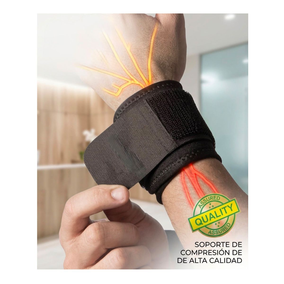 GENERICO - Muñequera Fitness Deportivas Soporte Crossfit Gym