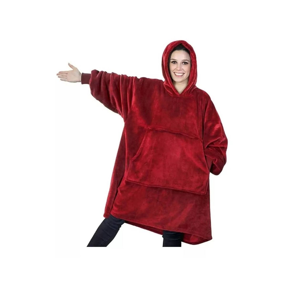 MOVI - POLERON SHERPA CON CAPUCHA TIPO HUGGLE
