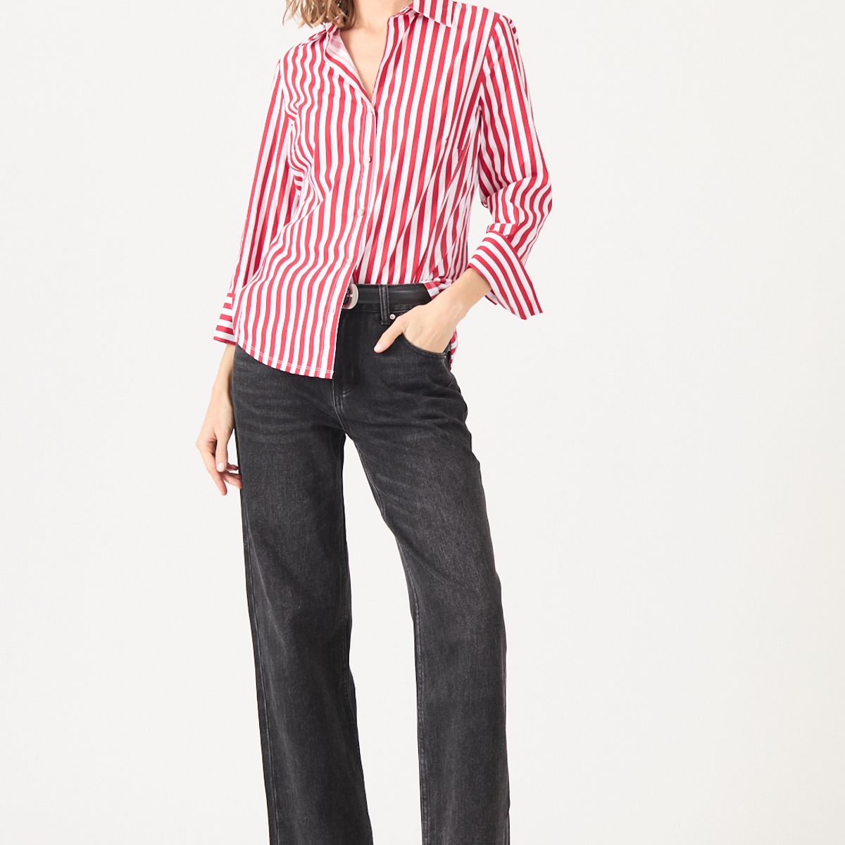 PRIVILEGE - Jeans Negro Cod 2400486