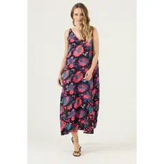 PRIVILEGE - Vestido Estampado Negro Cod 4005245