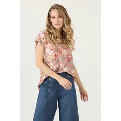 PRIVILEGE - Blusa Estampada Rosa Cod 4516665
