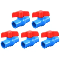 TSKY CHILE SHOPPING - Pack 10 Válvula Bola Esférica PVC 20mm PN10 Resistente Presión