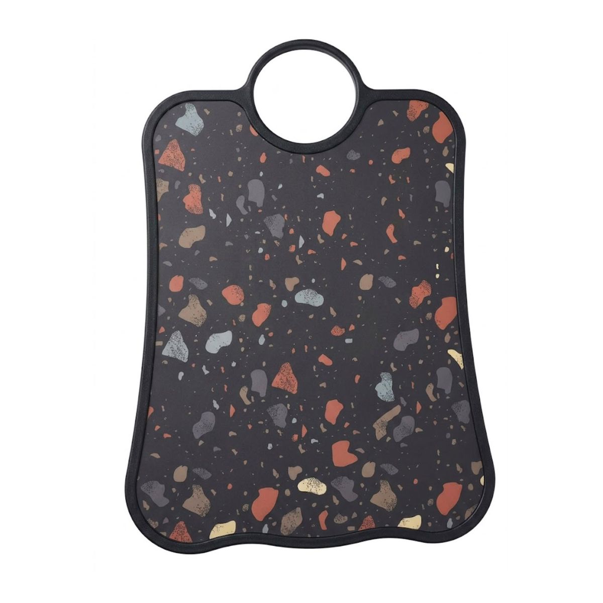 GENERICO - Tabla De Picar Cocina Y Asados Gourmet 24 cm x 33 cm Diseño Negra