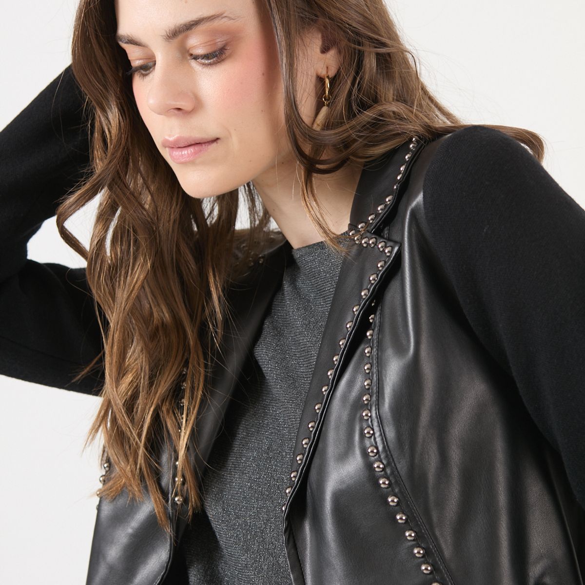 PRIVILEGE - Chaqueta Negra Cod 1535976