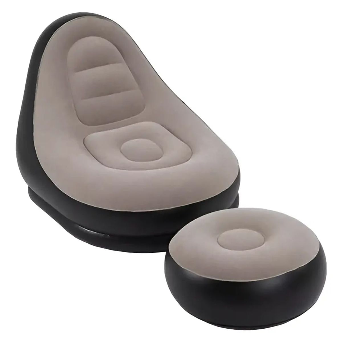 GENERICO - Sillón Inflable Con Puff Para Los Pies Ergonómico