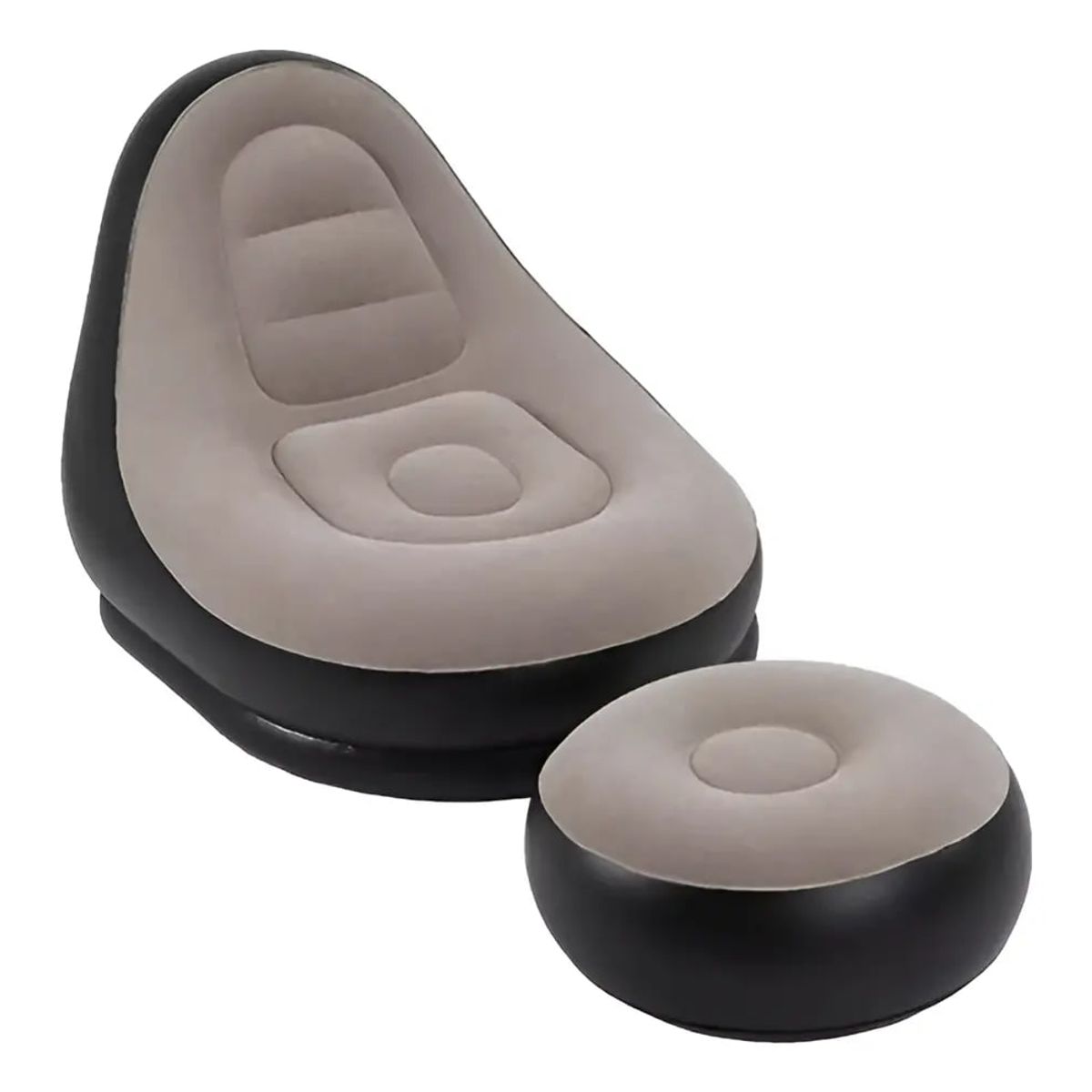 GENERICO - Sillón Inflable Con Puff Para Los Pies Ergonómico