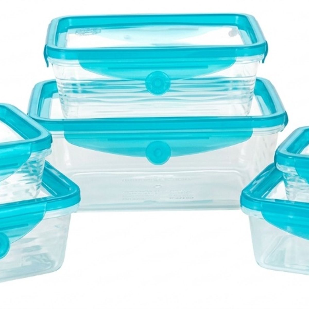 GENERICO - Tapers Herméticos 6 Unidades Plástico Silicona para Microondas y Freezer