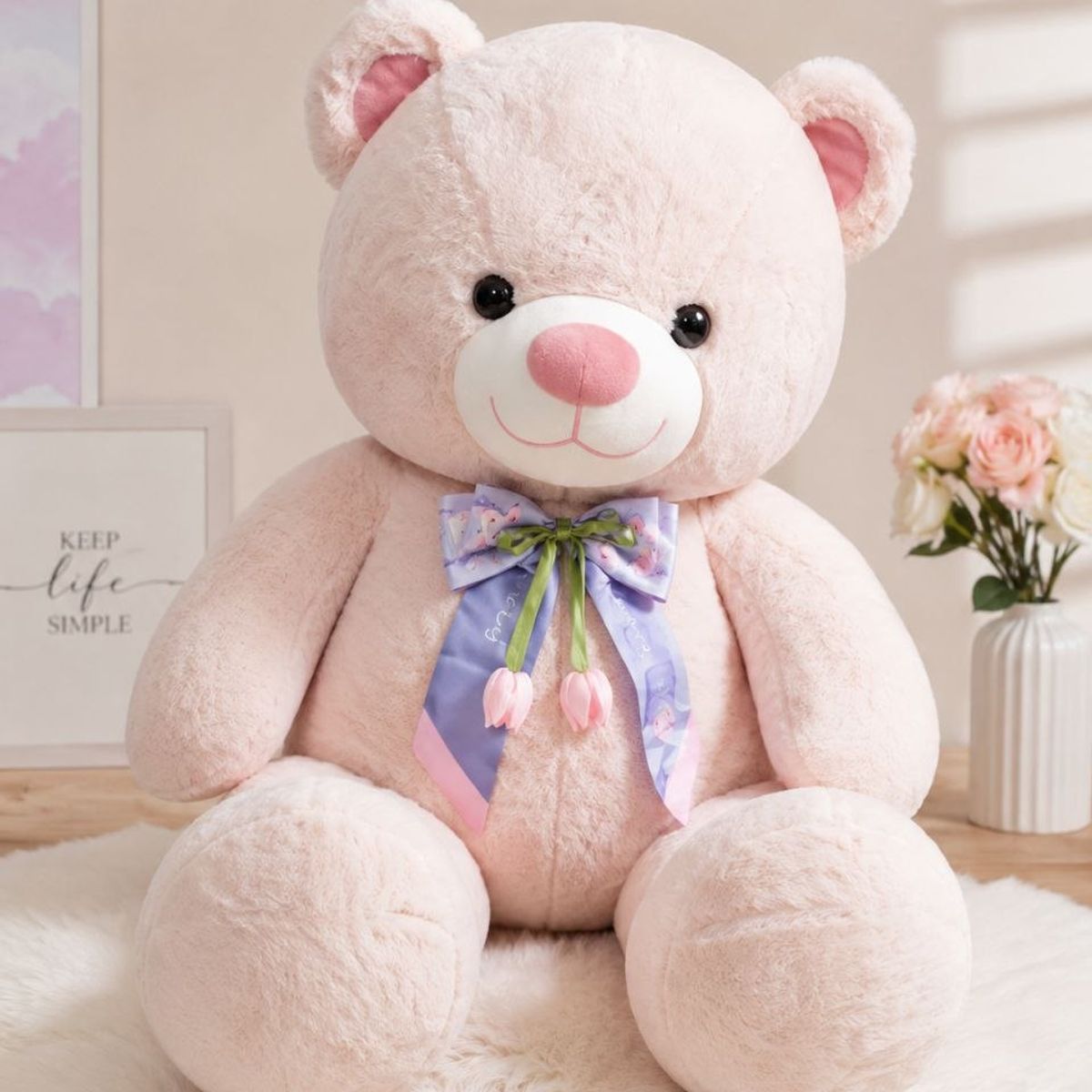 GENERICO - Oso De Peluche Grande De 70cm Suave Y Acogedor Genérico