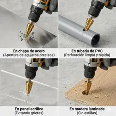 F3C - BROCA ESCALONADA 4-12MM