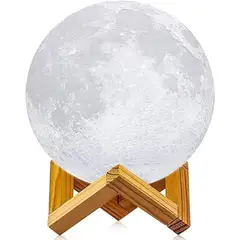 MOVI - Lámpara Humidificador Luna 3D Inalámbrica USB Luz Led Difusora