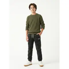 KIBOU - Pantalon De Buzo Jogger Camuflado Militar Para Niño