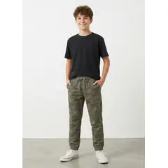 KIBOU - Pantalon De Buzo Jogger Camuflado Militar Para Niño
