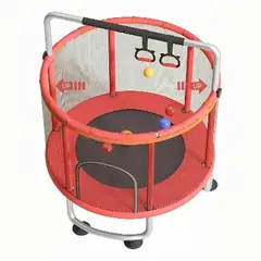 GENERICO - Cama Elástica Saltarina Rojo 150cm Con Barra Juguetes