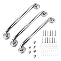 GENERICO - Pack X3 Manillas Agarraderas Barra Seguridad Baño Ducha