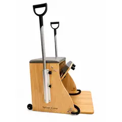 GENERICO - Pilates Wunda Chair Velvet Cove, color madera y gris oscuro