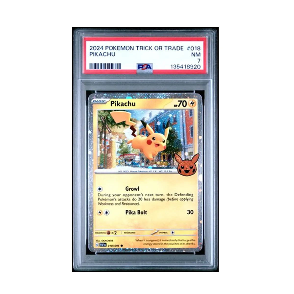 POKEMON - 2024 POKEMON TRICK OR TRADE #018 PIKACHU