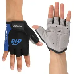 FOUR - Guantes Ciclismo Cortos Sin Dedos Soldier Negro