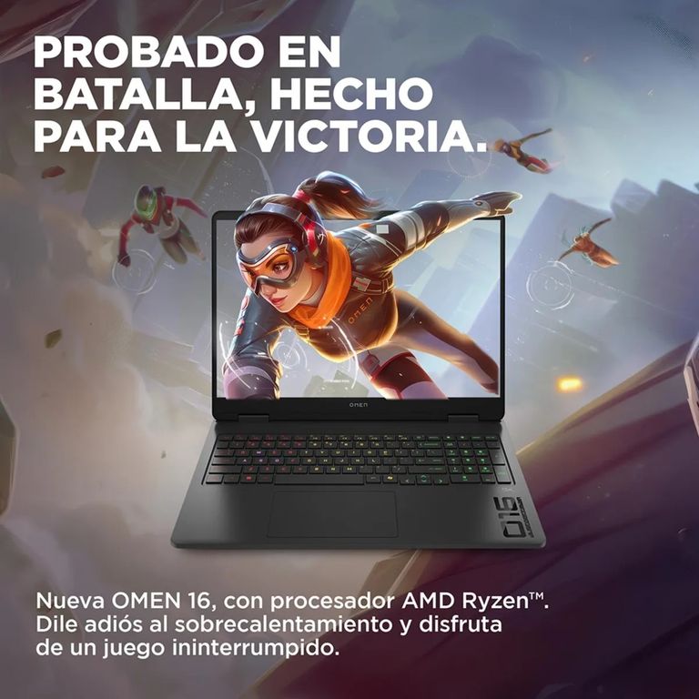 Notebook Gamer OMEN 16-ap0008la 16.1" Ryzen 9 8940HX 24GB DDR5 1TB SSD RTX 5060 8GB