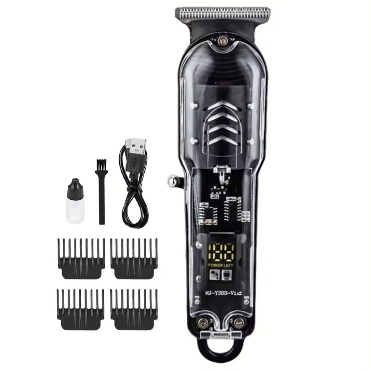 GENERICO - Maquina Corta Pelo Patillera Trimmer Recargable