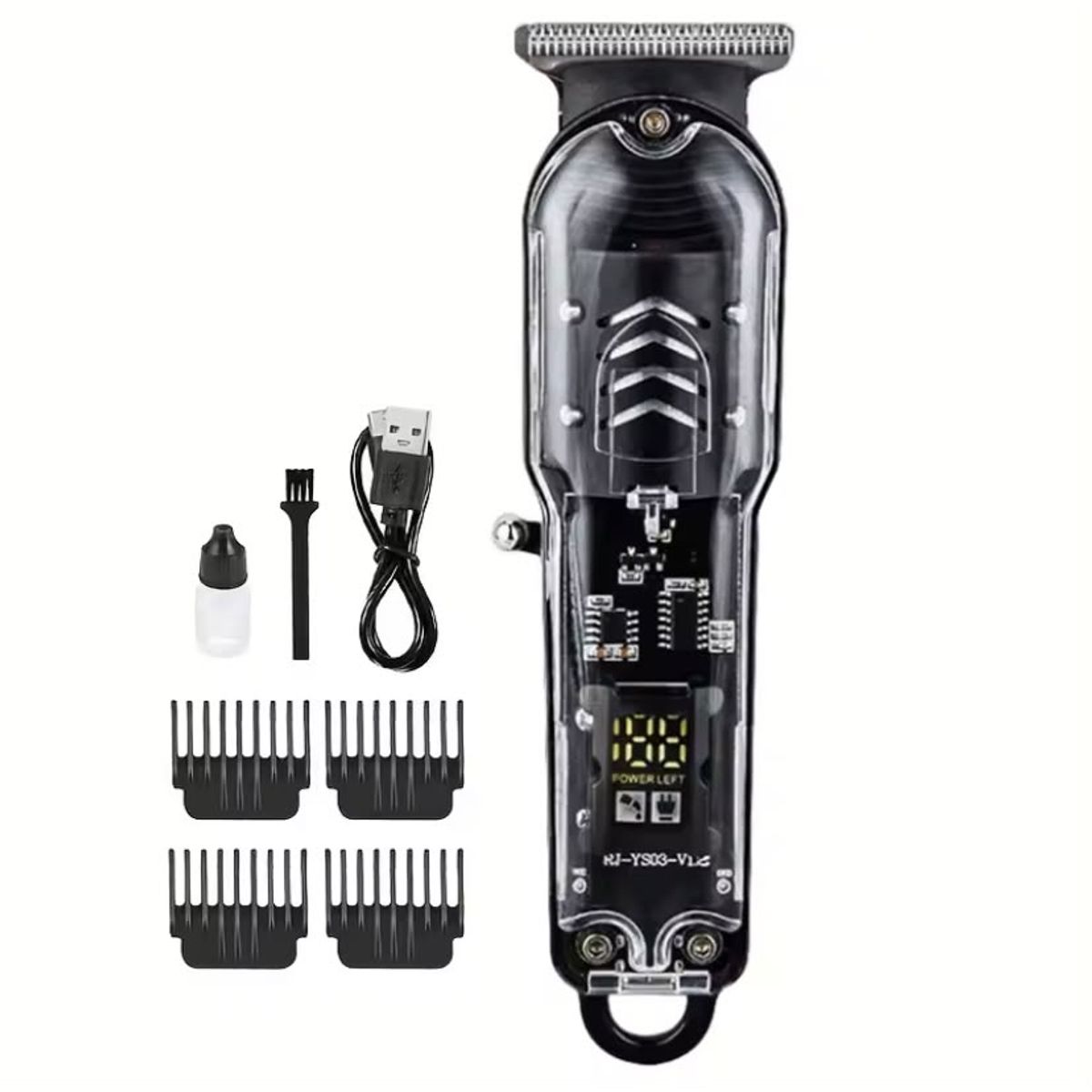 GENERICO - Maquina Corta Pelo Patillera Trimmer Recargable