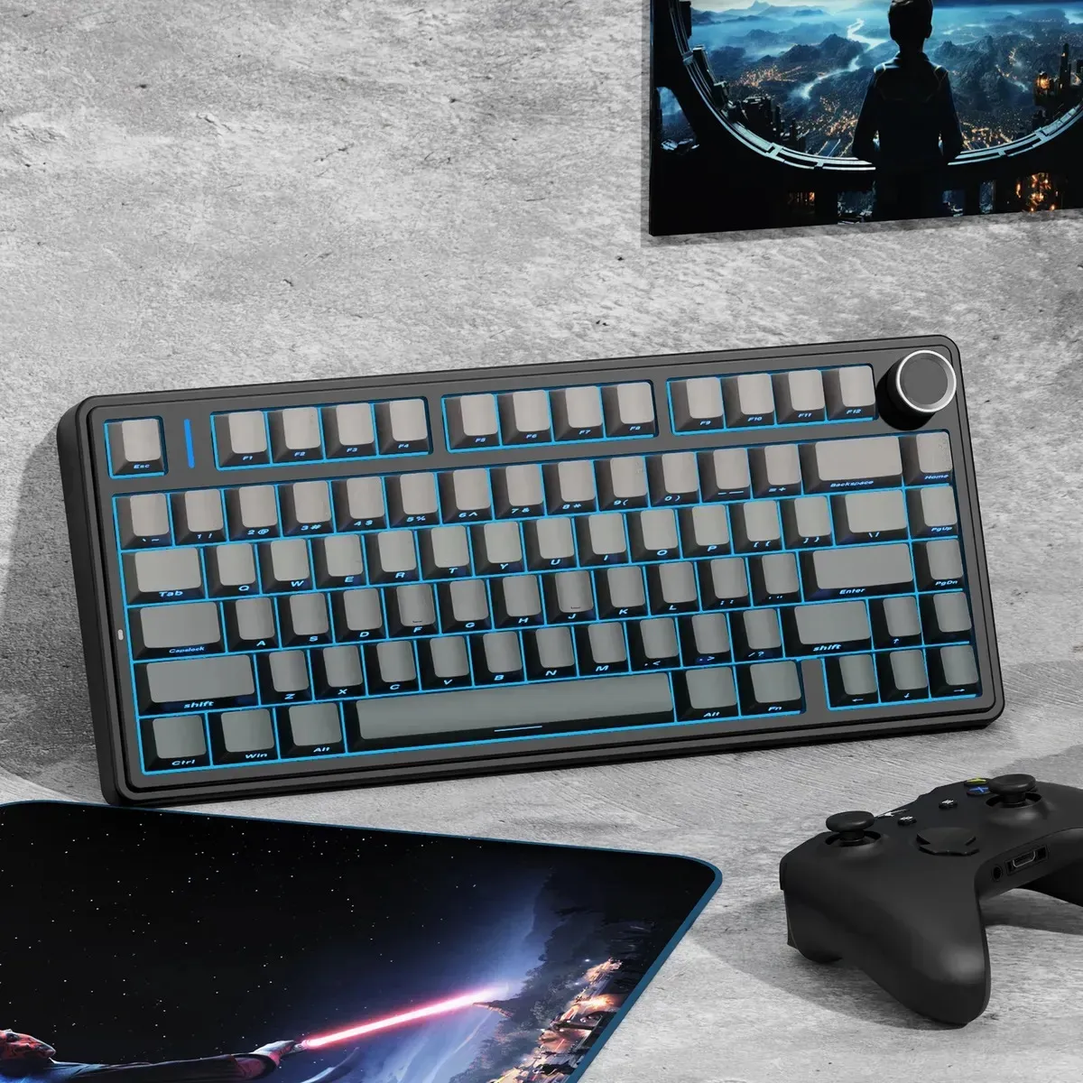 Teclado Mecánico F75 Gasket 3 Modos Rgb Cosechador, marca METEX - Foto 2