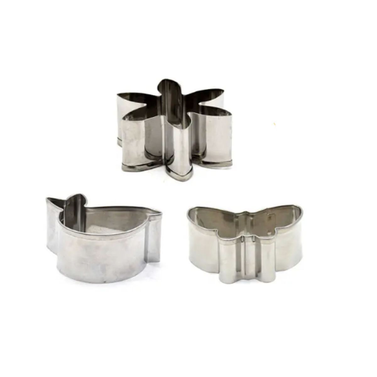 GENERICO - Molde Para Galletas Metal 3 pcs