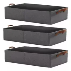 GENERICO - 3x Bolsas Organizador Ropa Caja Plegable Asa Almacenamiento