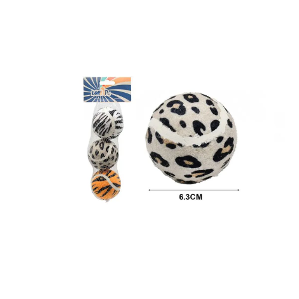 GENERICO - Pelotas De Juguete Para Perros 2pcs 6.3cm