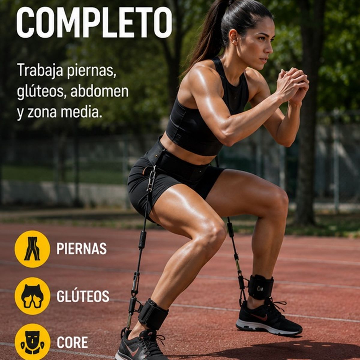 MOVI - Bandas Elásticas de Salto y Resistencia para Entrenamiento Deportivo Ajustables